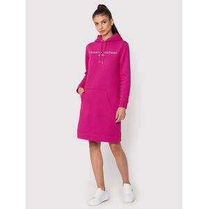 Tommy Hilfiger dámské růžové mikinové šaty - XS (TZO)